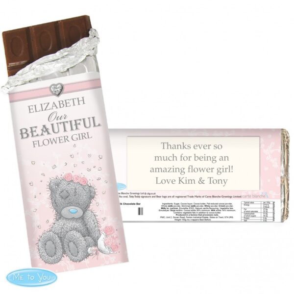 Personalised Me To You Girls Wedding Milk Chocolate Bar - Image 5