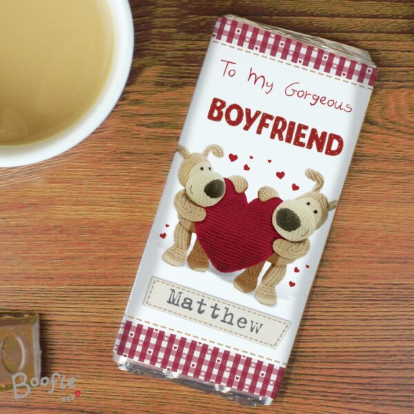 Personalised Boofle Shared Heart Milk Chocolate Bar - Image 4