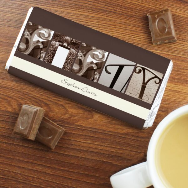 Personalised Any Message Affection Art Milk Chocolate Bar - Image 4