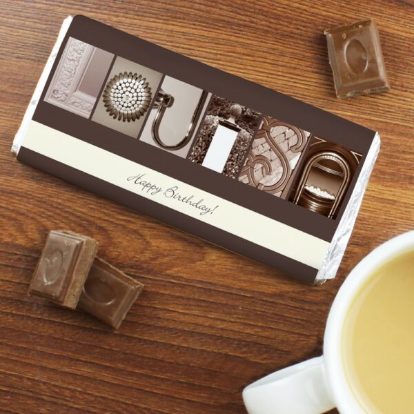 Personalised Any Message Affection Art Milk Chocolate Bar - Image 6
