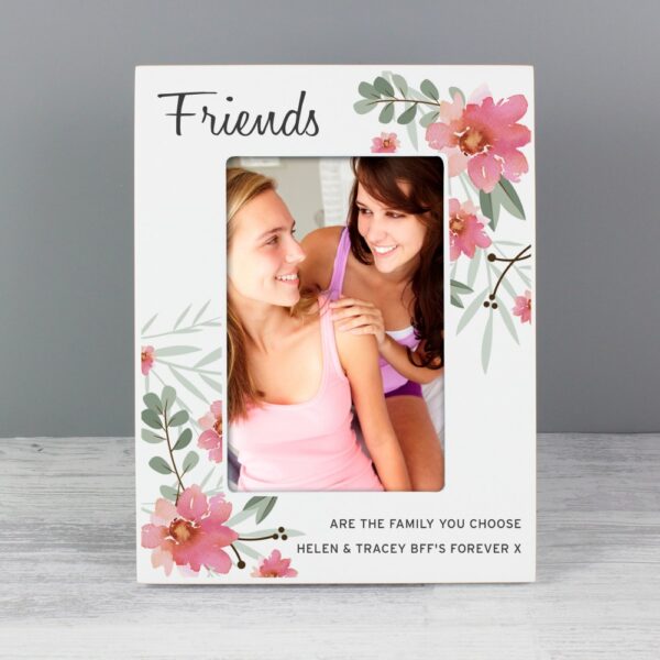 Personalised Floral Sentimental 6x4 Wooden Photo Frame - Image 3