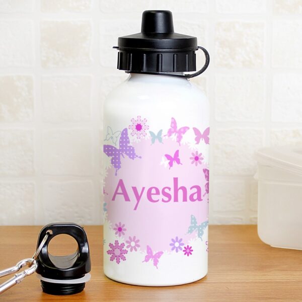 Personalised Butterfly Drinks Bottle