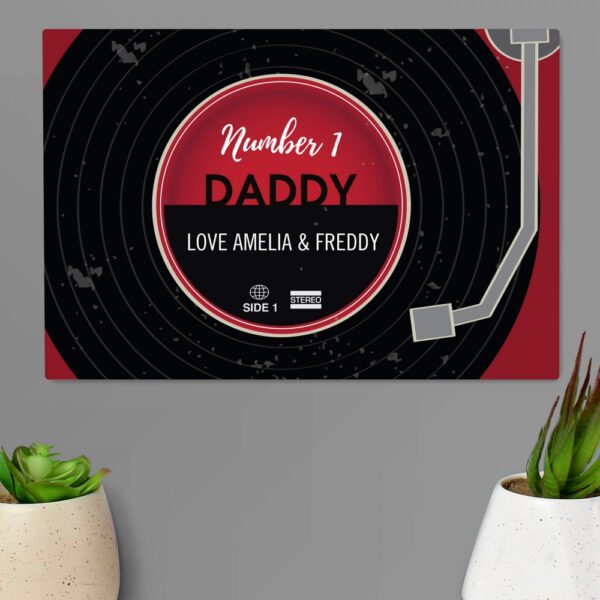 Personalised Vintage Record Metal Sign - Image 4