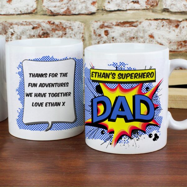 Personalised Super Hero Comic Book Themed Mug