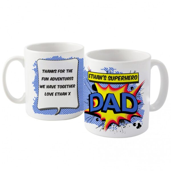 Personalised Super Hero Comic Book Themed Mug - Image 2