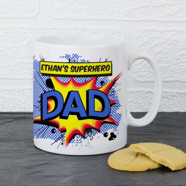 Personalised Super Hero Comic Book Themed Mug - Image 3