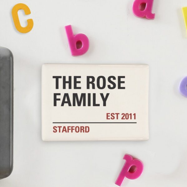 Personalised London Street Sign Fridge Magnet