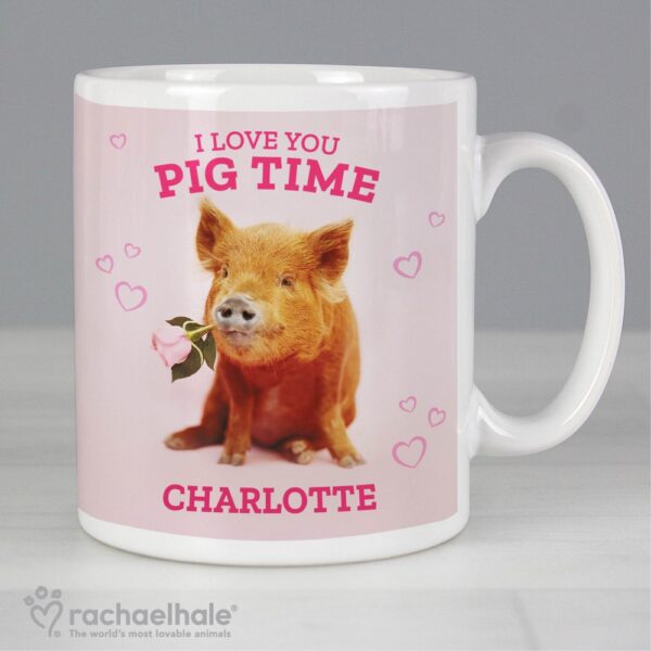 Personalised Rachael Hale 'I Love You Pig Time' Mug - Image 3