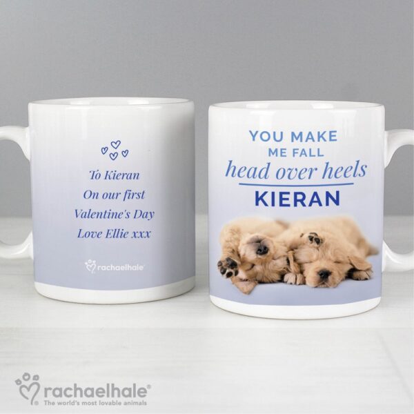 Personalised Rachael Hale Head Over Heels Puppy Mug - Image 3