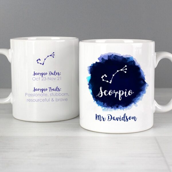 Personalised Scorpio Zodiac Star Sign Mug (October 23rd - November 21st) - Image 4
