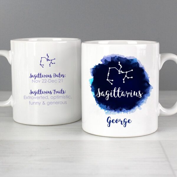 Personalised Sagittarius Zodiac Star Sign Mug (November 22nd - December 21st) - Image 3
