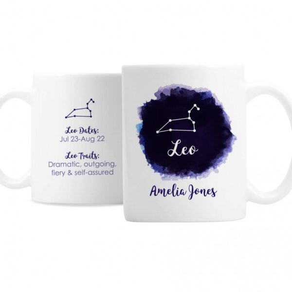 Personalised Leo Zodiac Star Sign Mug (July 23rd - August 22nd) - Image 2