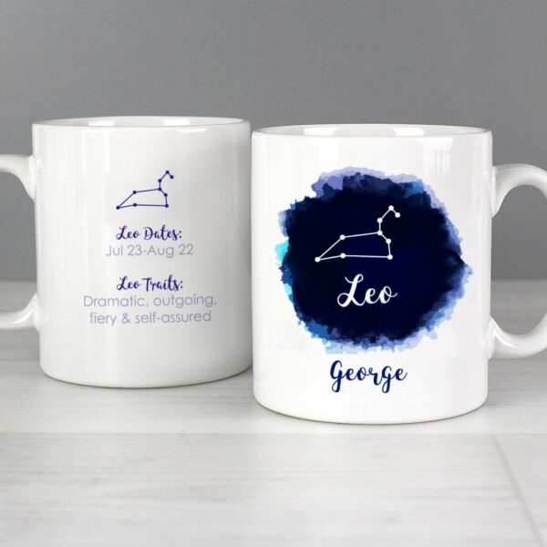 Personalised Leo Zodiac Star Sign Mug (July 23rd - August 22nd) - Image 4
