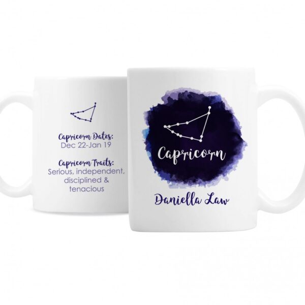 Personalised Capricorn Zodiac Star Sign Mug (December 22nd - 19th January) - Image 2