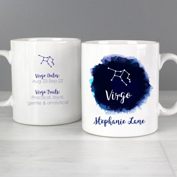 Personalised Virgo Zodiac Star Sign Mug (August 23rd - September 22nd) - Image 3