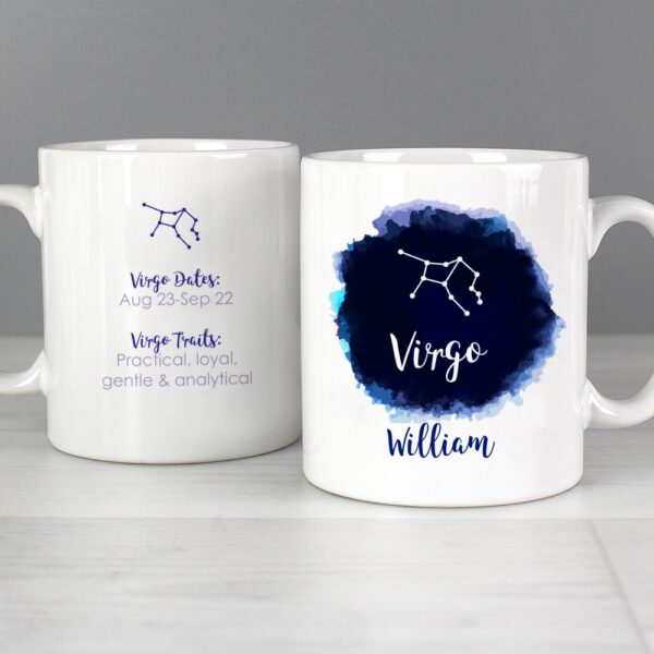 Personalised Virgo Zodiac Star Sign Mug (August 23rd - September 22nd) - Image 4