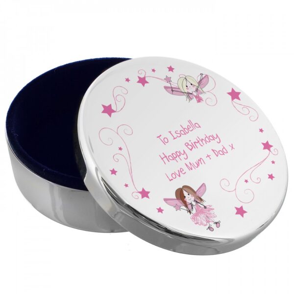 Personalised Fairy Round Trinket Box - Image 2