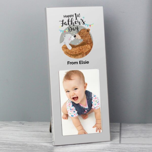 Personalised 1st Fathers Day Daddy Bear 3x2 Photo Frame