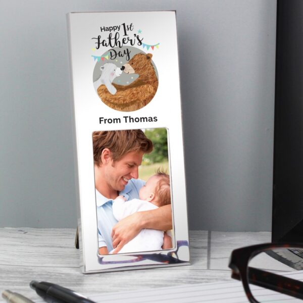 Personalised 1st Fathers Day Daddy Bear 3x2 Photo Frame - Image 3
