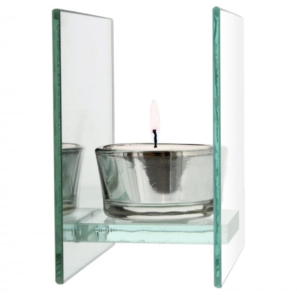 Personalised Diamante Mirrored Glass Tea Light Candle Holder - Image 5