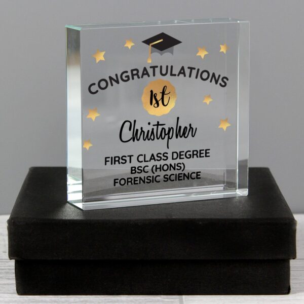Personalised Congratulations Graduation Large Crystal Token - Image 4