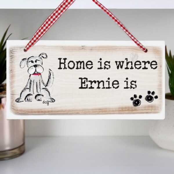 Personalised Dog Wooden Sign - Image 3
