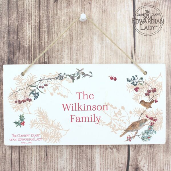 Personalised Country Diary Midwinter Wooden Sign - Image 4