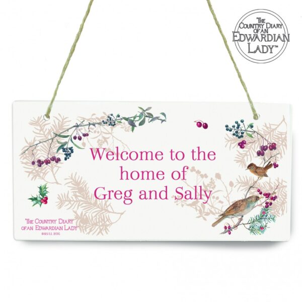 Personalised Country Diary Midwinter Wooden Sign - Image 6
