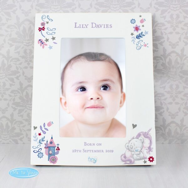 Personalised Tiny Tatty Teddy Unicorn 6x4 Photo Frame - Image 3