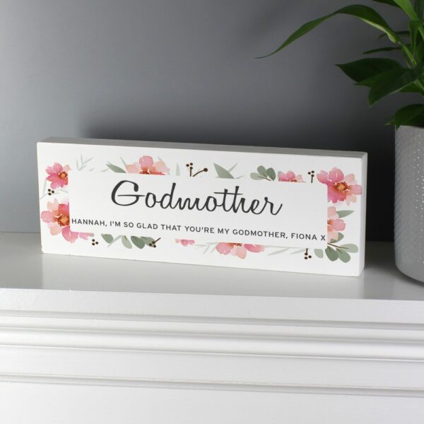 Personalised Floral Sentimental Wooden Block Sign - Image 7