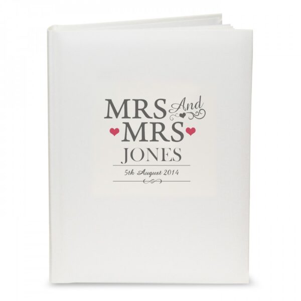 Personalised Mrs & Mrs Traditional Album - Image 2