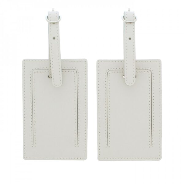 Personalised Couples Classic Cream Luggage Tags - Image 4